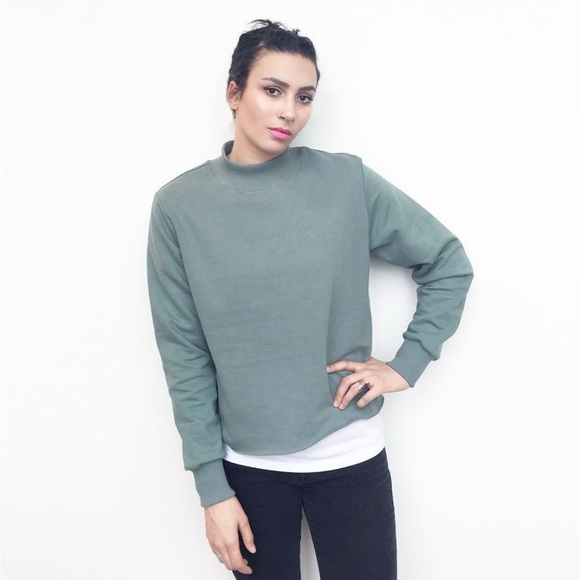 Tops - OkayOK Montreal Sweatshirt in Eucalyptus